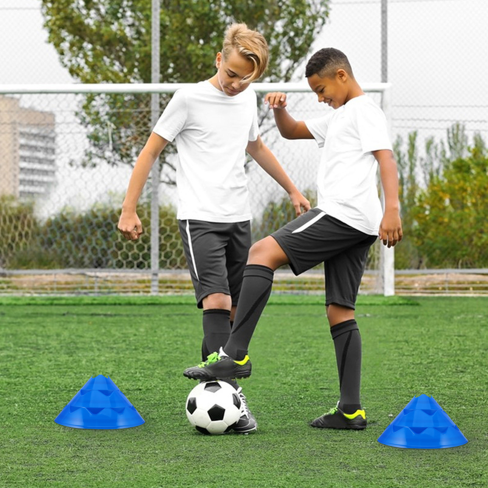 6 cônes d'entraînement de foot - Court Marker Cone avis et prix
