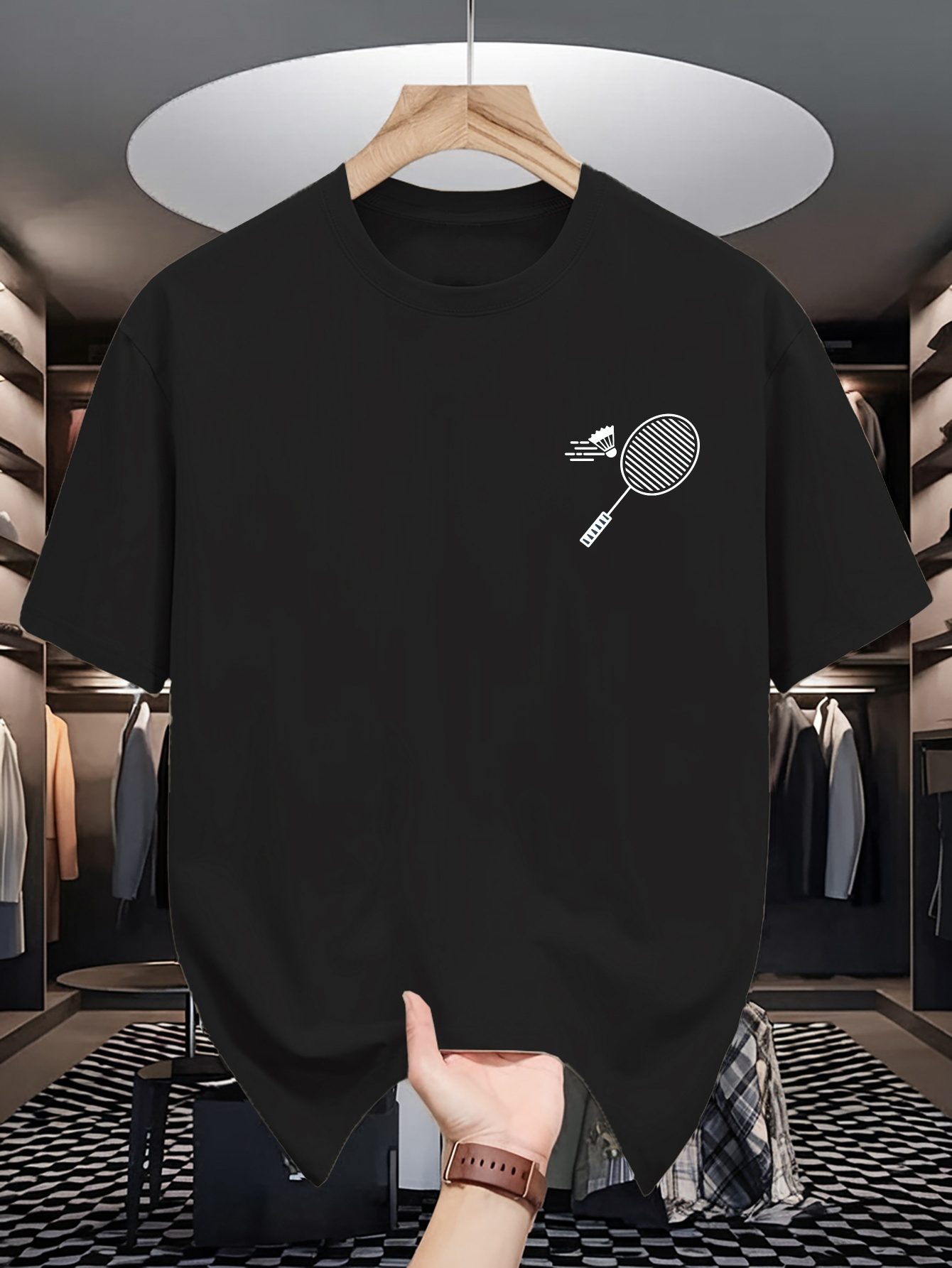 T-shirt à col rond pour homme, - Badminton Lovers avis et prix